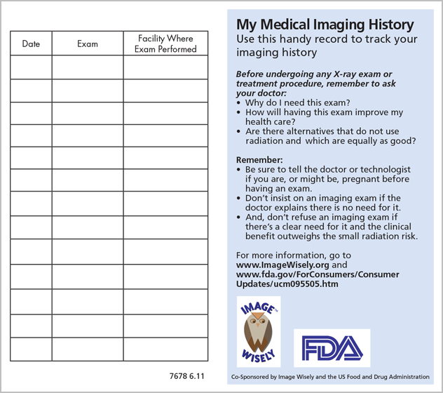 download the Medical Imaging History Card pdf