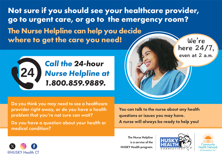 download the 24/7 Nurse Helpline Card