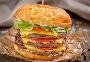 triple cheeseburger